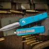 Microtech UTX-85 OTF Automatic Knife Turquoise 3" Dagger Satin 232-4TQ