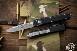 Microtech Ultratech Black OTF Knife 3.4" Drop Point Apocalyptic 121-10AP