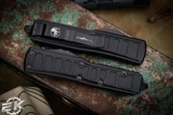 Microtech UTX-85 II Stepside Automatic Knife Black 3" Dagger Double Full Serrated 232II-D3TS 7 Microtech UTX-85 II Stepside Automatic Knife Black 3" Dagger Double Full Serrated 232II-D3TS -Southern Blades 232II D3 TS 3 40903.1675210708