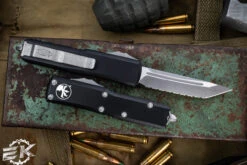 Microtech UTX-85 OTF Automatic Knife 3.1" Tanto Apocalyptic Stonewash Serrated 233-12AP 5 Microtech UTX-85 OTF Automatic Knife 3.1" Tanto Apocalyptic Stonewash Serrated 233-12AP -Southern Blades 233 12 AP 77755.1685033489