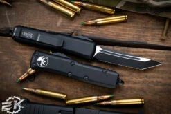 Microtech UTX-85 OTF Automatic Knife 3.1" Tanto Serrated Black 233-3T 5 Microtech UTX-85 OTF Automatic Knife 3.1" Tanto Serrated Black 233-3T -Southern Blades 233 3T 53911.1683837354