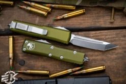 Microtech UTX-85 OTF Automatic Knife OD Green 3.1" Tanto Satin 233-4OD -Southern Blades 233 4 OD 2 32868.1683836501