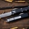 Microtech UTX-85 OTF Automatic Knife 3.1" Tanto Satin 233-4 1 Microtech UTX-85 OTF Automatic Knife 3.1" Tanto Satin 233-4 -Southern Blades 233 4 73800.1683836539