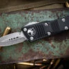 Microtech Mini Troodon OTF Automatic Cali Legal Knife 1.9" Dagger Stonewash 238-10