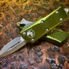 Microtech Mini Troodon Double Edge Apocalyptic Standard OD Green 1 Microtech Mini Troodon Double Edge Apocalyptic Standard OD Green -Southern Blades 238 10APOD 2