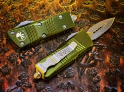 Microtech Mini Troodon Double Edge Apocalyptic Standard OD Green -Southern Blades 238 10APOD 3