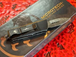 Microtech Mini Troodon Double Edge Damascus W/ Carbon Fiber Top Standard Signature Series 7 Microtech Mini Troodon Double Edge Damascus W/ Carbon Fiber Top Standard Signature Series -Southern Blades 238 16CFS 4