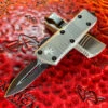 Microtech Mini Troodon Double Edge Titanium Grey Standard