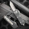 Microtech Mini Troodon Tanto Stonewashed Standard