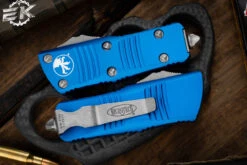 Microtech Troodon Mini Blue OTF Automatic Knife 1.9" Tanto Apocalyptic Stonewash 240-10APBL -Southern Blades 240 10 APBL 3 51094.1669763835