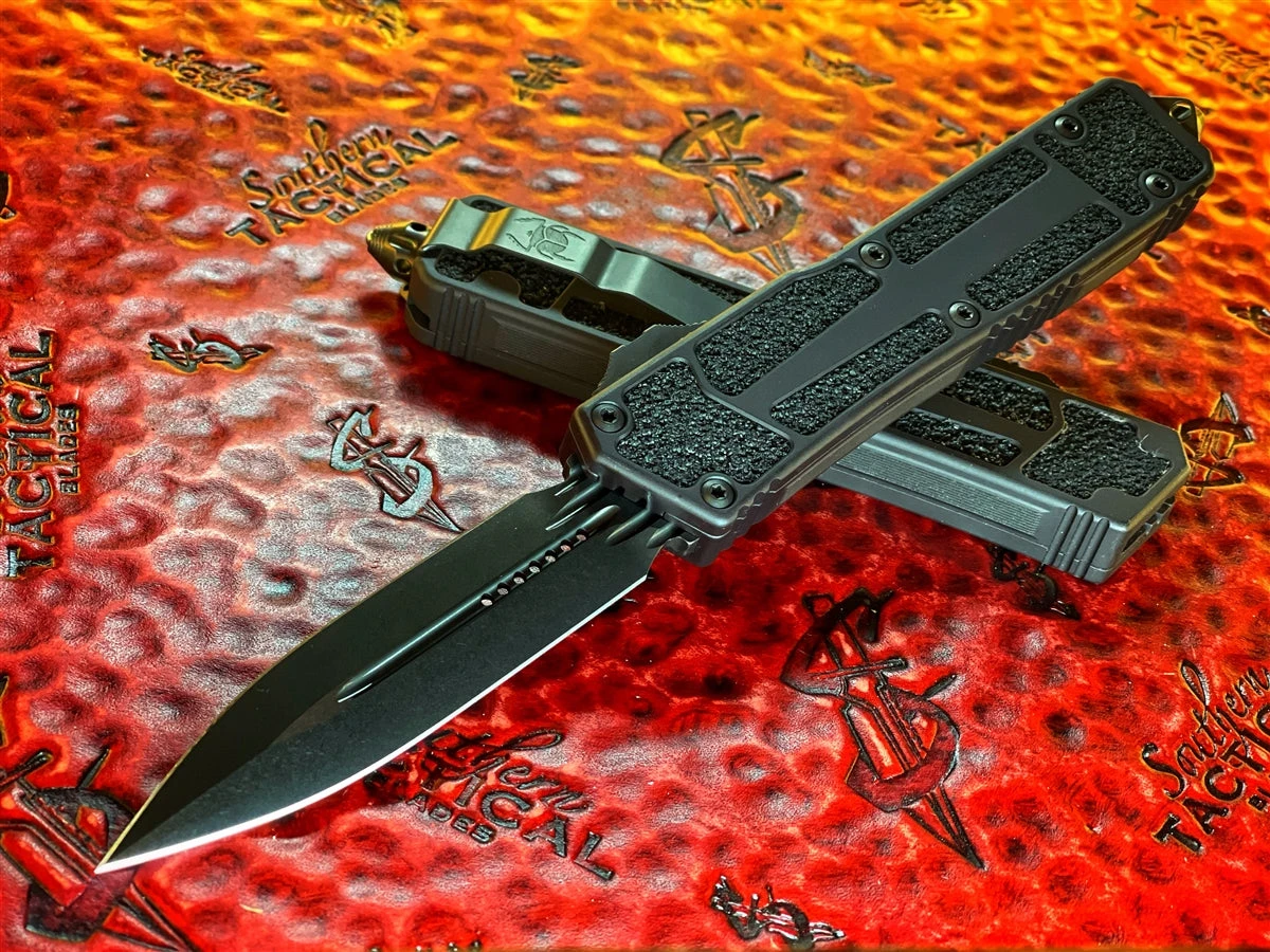 Microtech Scarab II Shadow OTF Automatic Double Edge DLC Blackout 3 Microtech Scarab II Shadow OTF Automatic Double Edge DLC Blackout