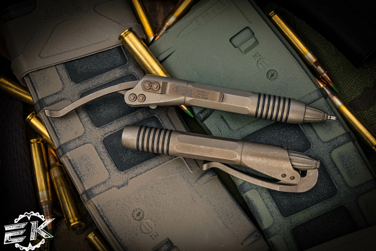 Microtech Siphon II Stainless Steel Tactical Pen 3.5" Bronze Apocalyptic 401-SS-BZAP 4 Microtech Siphon II Stainless Steel Tactical Pen 3.5" Bronze Apocalyptic 401-SS-BZAP - Image 2