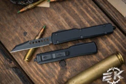 Microtech UTX-70 Warhound DLC Shadow OTF Automatic Knife 2.4" DLC 419W-1DLCTSH