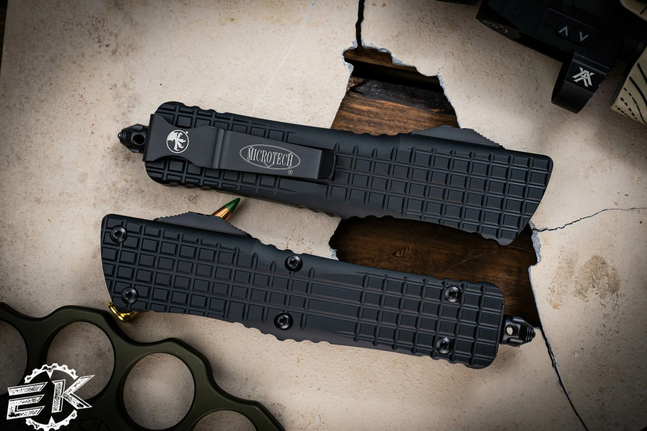 Microtech Combat Troodon Rescue OTF Tool Aluminum Frag 3.8" Serrated 601-3THS 4 Microtech Combat Troodon Rescue OTF Tool Aluminum Frag 3.8" Serrated 601-3THS - Image 2