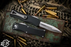 Microtech Hera OTF Automatic Knife Black 3" Dagger Stonewash Serrated 702-12 7 Microtech Hera OTF Automatic Knife Black 3" Dagger Stonewash Serrated 702-12 -Southern Blades 702 12 3 56249.1678853872