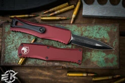Microtech Hera OTF Automatic Knife Merlot Red 3" Dagger Black 702-1MR 6 Microtech Hera OTF Automatic Knife Merlot Red 3" Dagger Black 702-1MR -Southern Blades 702 1 MR 70297.1681985204