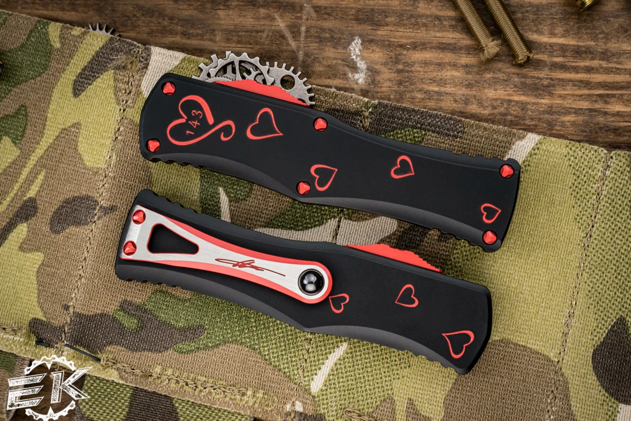 Microtech Twin Flames Hera 2 Knives Set 3" Black Double Edge 702-1SETTFS 5 Microtech Twin Flames Hera 2 Knives Set 3" Black Double Edge 702-1SETTFS - Image 3