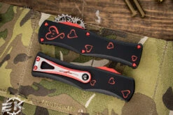 Microtech Twin Flames Hera 2 Knives Set 3" Black Double Edge Serrated 702-3SETTFS -Southern Blades 702 1 SET TFS 2 61579.1676316133