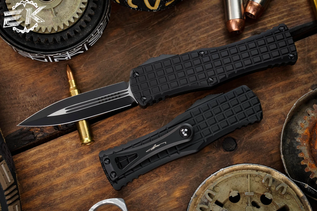 Microtech Hera Tactical FRAG OTF Knife 3" Dagger Black 702-1TFRS 3 Microtech Hera Tactical FRAG OTF Knife 3" Dagger Black 702-1TFRS