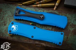 Microtech Hera OTF Automatic Knife Blue 3" Dagger Black Serrated 702-3BL 7 Microtech Hera OTF Automatic Knife Blue 3" Dagger Black Serrated 702-3BL -Southern Blades 702 3 BL 2 62908.1681985312