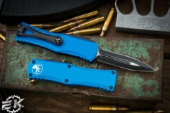 Microtech Hera OTF Automatic Knife Blue 3" Dagger Black Serrated 702-3BL 6 Microtech Hera OTF Automatic Knife Blue 3" Dagger Black Serrated 702-3BL -Southern Blades 702 3 BL 03898.1681985322