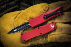 Microtech Hera OTF Automatic Knife Red 3" Dagger Serrated Black 702-3RD 6 Microtech Hera OTF Automatic Knife Red 3" Dagger Serrated Black 702-3RD -Southern Blades 702 3 RD 2 30118.1663872173