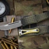 Microtech Hera FRAG Grenade Green OTF Knife 3" Drop Point Stonewash Apocalyptic 703-10APFRGS