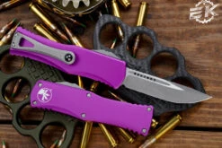 Microtech Hera Violet OTF Automatic Knife 3" Drop Point Apocalyptic Stonewash 703-10APVI 6 Microtech Hera Violet OTF Automatic Knife 3" Drop Point Apocalyptic Stonewash 703-10APVI -Southern Blades 703 10 APVI 2 01265.1669066494