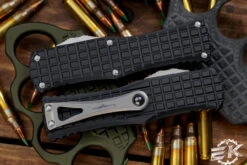 Microtech Hera Frag OTF Automatic Knife Black 3" Drop Point Stonewash 703-10FRS 7 Microtech Hera Frag OTF Automatic Knife Black 3" Drop Point Stonewash 703-10FRS -Southern Blades 703 10 FRS 3 57585.1669066944