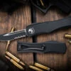 Microtech Hera OTF Automatic Knife 3" Drop Point Black Serrated 703-2T 1 Microtech Hera OTF Automatic Knife 3" Drop Point Black Serrated 703-2T -Southern Blades 703 2 T 2 44861.1679603124