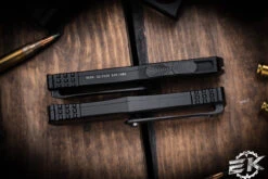 Microtech Hera OTF Automatic Knife 3" Drop Point Black Serrated 703-2T -Southern Blades 703 2 T 61149.1679603130