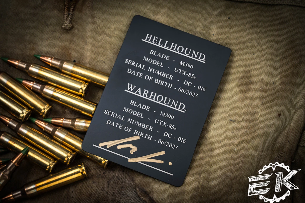 Microtech UTX-85 Death Card Set Hellhound/Warhound OTF 3" Bronze 719-13SETDCS 7 Microtech UTX-85 Death Card Set Hellhound/Warhound OTF 3" Bronze 719-13SETDCS - Image 5