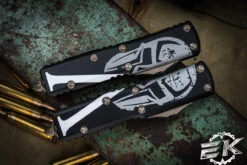 Microtech UTX-85 Molon Labe Set Hellhound/Warhound OTF 3" Bronze 719-13SETMLS -Southern Blades 719 13 SET MLS 2 55998.1688660099