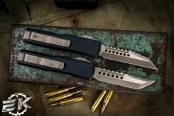 Microtech UTX-85 Molon Labe Set Hellhound/Warhound OTF 3" Bronze 719-13SETMLS -Southern Blades 719 13 SET MLS 5 76996.1688660097