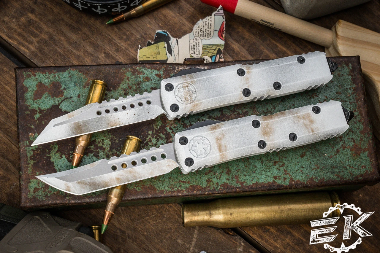 Microtech UTX-85 Sand Trooper Set Hellhound/Warhound OTF Automatic Knives 3.1" Bronze 719-1SETSADS 3 Microtech UTX-85 Sand Trooper Set Hellhound/Warhound OTF Automatic Knives 3.1" Bronze 719-1SETSADS