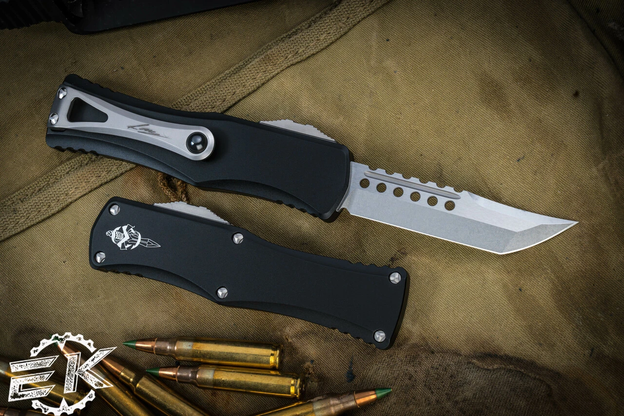 Microtech Hera Hellhound OTF Automatic Knife 3" Stonewash 919-10S 4 Microtech Hera Hellhound OTF Automatic Knife 3" Stonewash 919-10S - Image 2