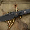 Microtech Socom Alpha Mini Fixed Blade Knife Carbon Fiber 3.75" Warcom DLC 93M-1DLCCFS