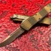 Microtech Combat Troodon Single Edge Bronze Apocalyptic Part Serrated Antique Bronze