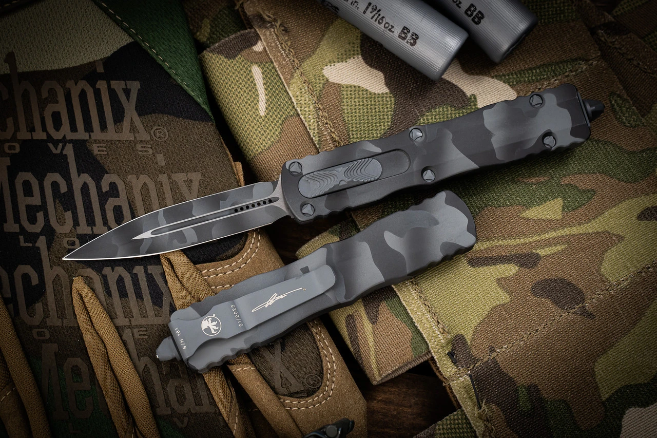 Microtech Dirac OTF Automatic Knife Urban Camo Cerakote 3" Dagger Camo 225-1UCS 3 Microtech Dirac OTF Automatic Knife Urban Camo Cerakote 3" Dagger Camo 225-1UCS