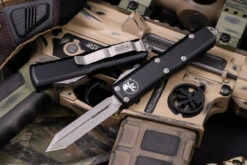 Microtech UTX-85 Spartan OTF Automatic Knife 3" Stonewash 230-10AP