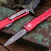 Microtech UTX-85 OTF Automatic Knife Red Distressed 3" Dagger Stonewash 232-10DRD 1 Microtech UTX-85 OTF Automatic Knife Red Distressed 3" Dagger Stonewash 232-10DRD -Southern Blades IMG 6825 53354.1672110095