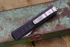 Microtech Ultratech II Stepside OTF Knife Black 3.4" Bayonet Satin Serrated 120II-5S (Preowned) 7 Microtech Ultratech II Stepside OTF Knife Black 3.4" Bayonet Satin Serrated 120II-5S (Preowned) -Southern Blades IMG 7995 79239.1688654459