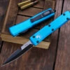 Microtech Ultratech OTF Automatic Knife Turquoise 3.4" Bayonet Black 120-1TQ