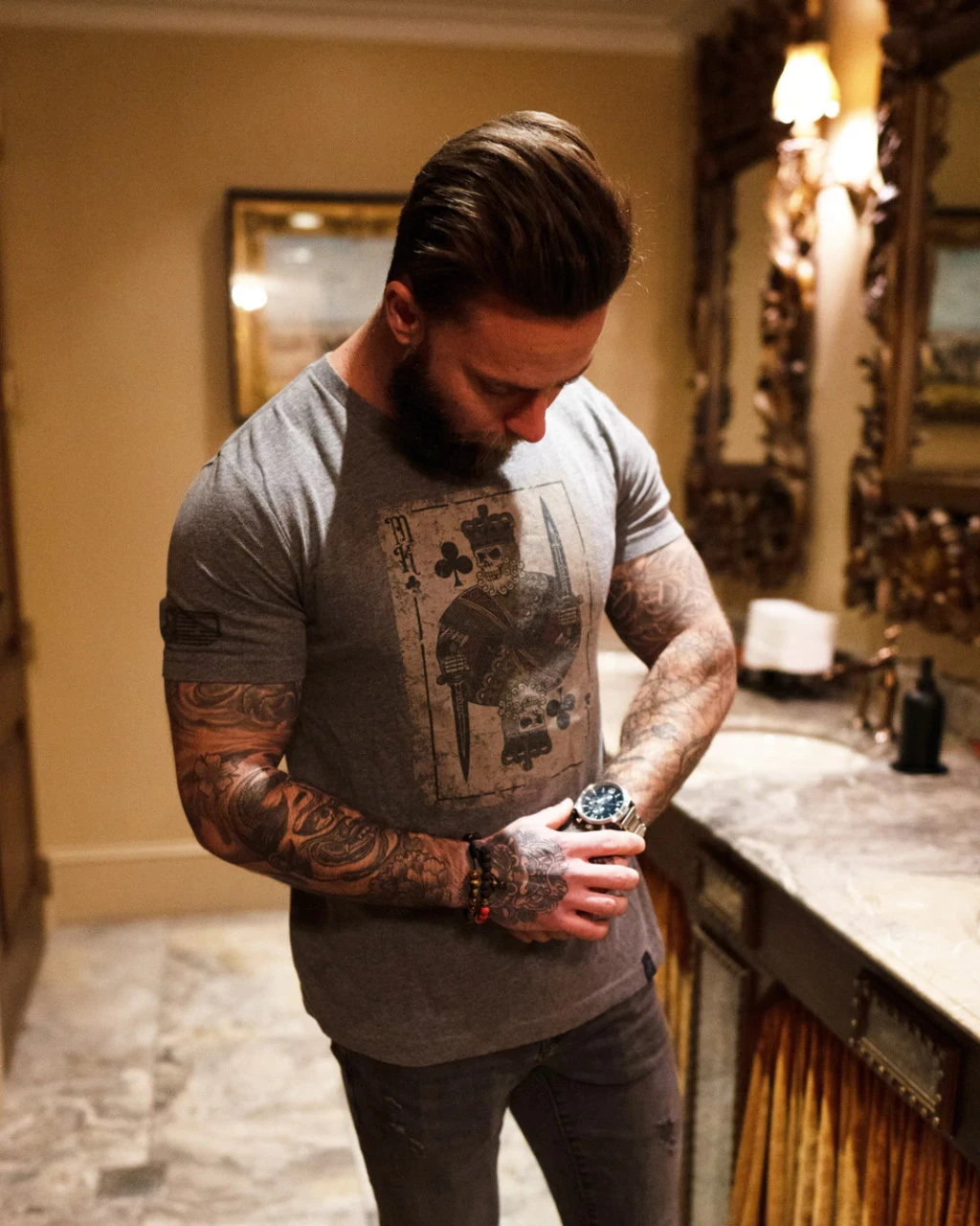 Microtech King Card Tee Shirt SS Crew Unisex 3 Microtech King Card Tee Shirt SS Crew Unisex