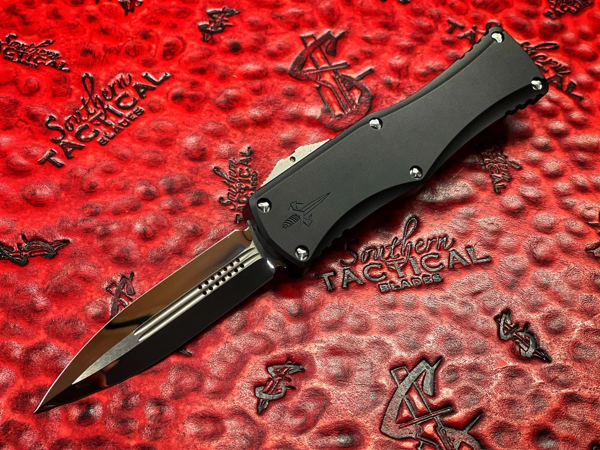 MARFIONE Hera Double Edge Mirror Polished, Alloy W Dagger Relief, Two Tone Titanium Accents 4 MARFIONE Hera Double Edge Mirror Polished, Alloy W Dagger Relief, Two Tone Titanium Accents - Image 2