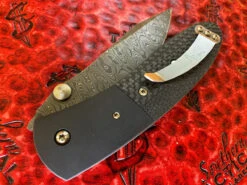 Microtech Knives / Lightfoot Dual Action LCC, Mike Norris Gator Skin Damascus, Carbon Fiber Scales. 10 Microtech Knives / Lightfoot Dual Action LCC, Mike Norris Gator Skin Damascus, Carbon Fiber Scales. -Southern Blades MT LCCDA 5