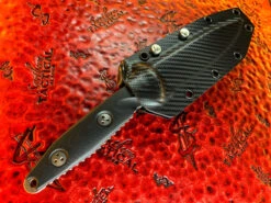 Microtech Socom Alpha Single Edge Part Serrated Stonewashed -Southern Blades MT113 11 4