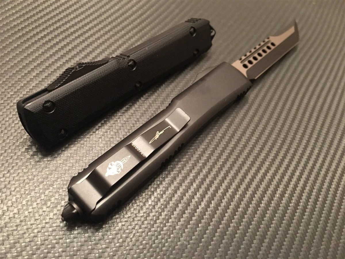Microtech Ultratech Hellhound Tanto Black G10 Standard 4 Microtech Ultratech Hellhound Tanto Black G10 Standard - Image 2