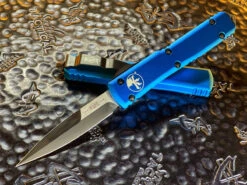 Microtech Ultratech Bayonet OTF Automatic Knife Blue Standard