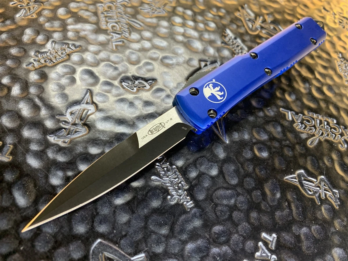 Microtech Ultratech Bayonet DLC Standard Blue 3 Microtech Ultratech Bayonet DLC Standard Blue